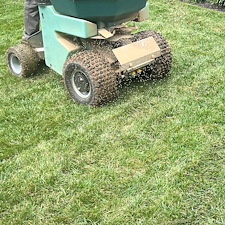 Excellent-core-aeration-and-over-seeding-job-in-Greenville-SC 1